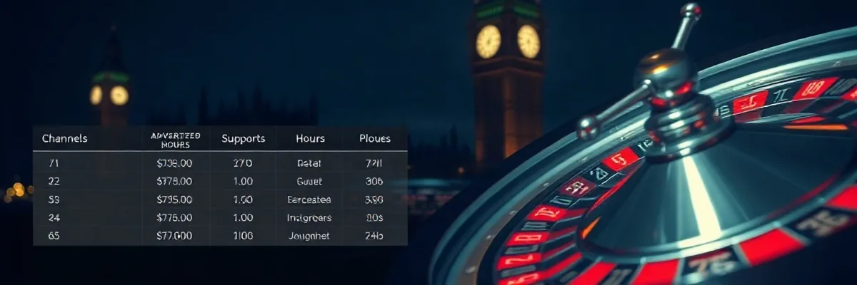 Channels, hours and realistic first-response times per operator for players in the UK